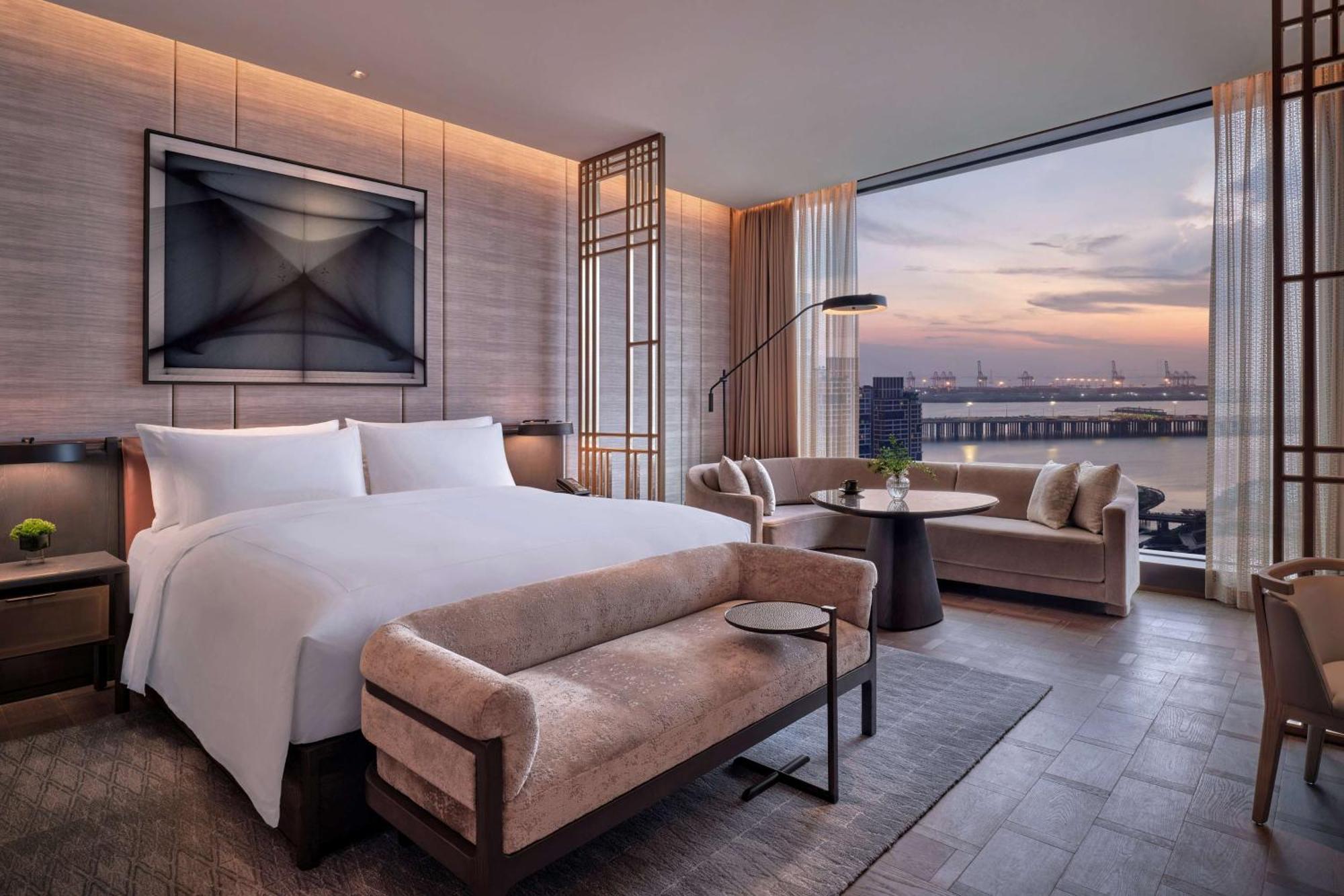 Conrad Shenzhen, The First Art Museum Hotel In Greater Bay Area With The Stunning Bay And Sunset View In The Hotel Terrace Buitenkant foto