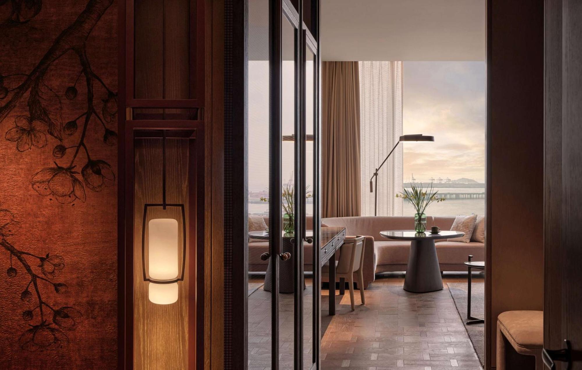 Conrad Shenzhen, The First Art Museum Hotel In Greater Bay Area With The Stunning Bay And Sunset View In The Hotel Terrace Buitenkant foto
