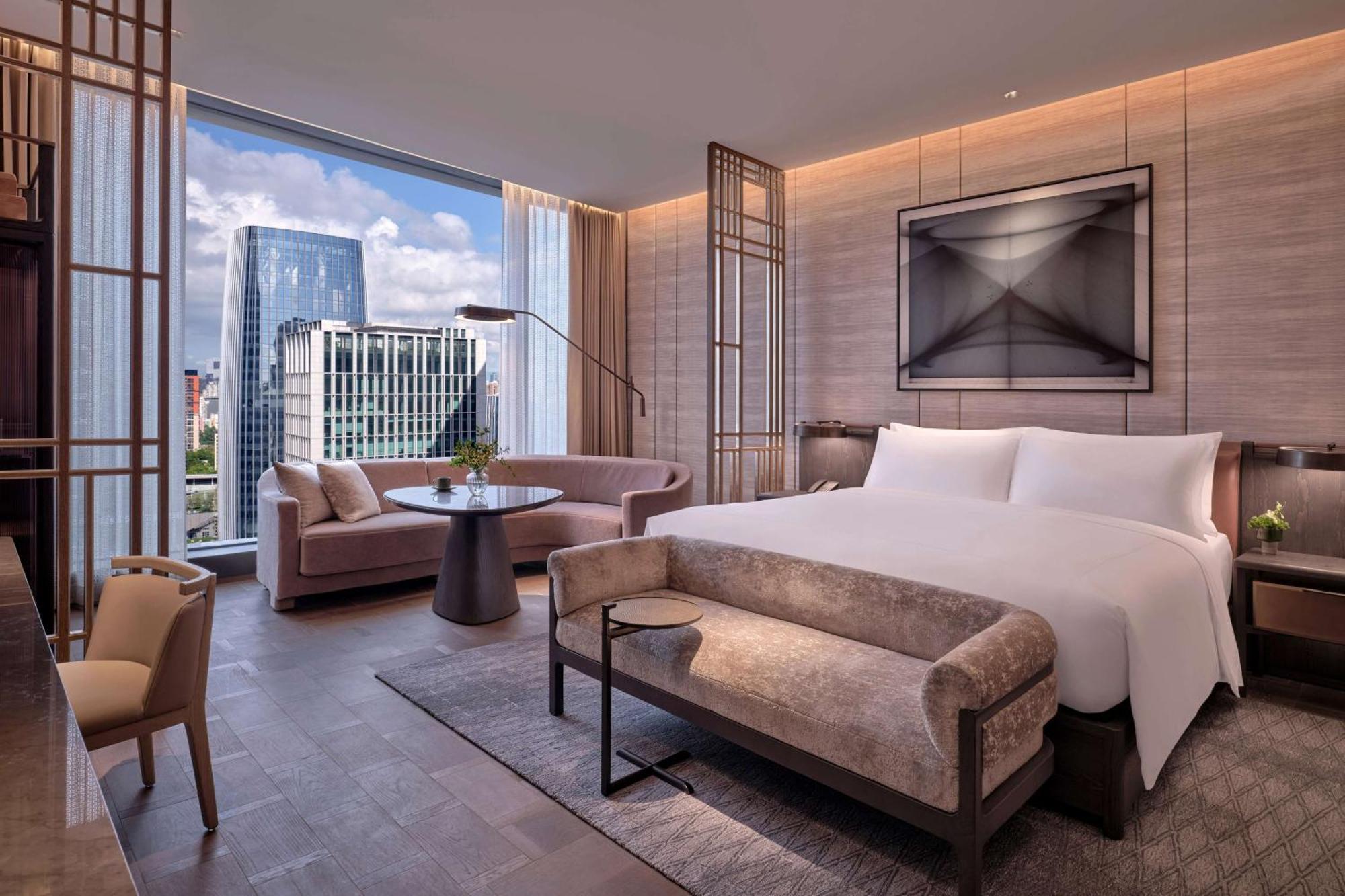 Conrad Shenzhen, The First Art Museum Hotel In Greater Bay Area With The Stunning Bay And Sunset View In The Hotel Terrace Buitenkant foto
