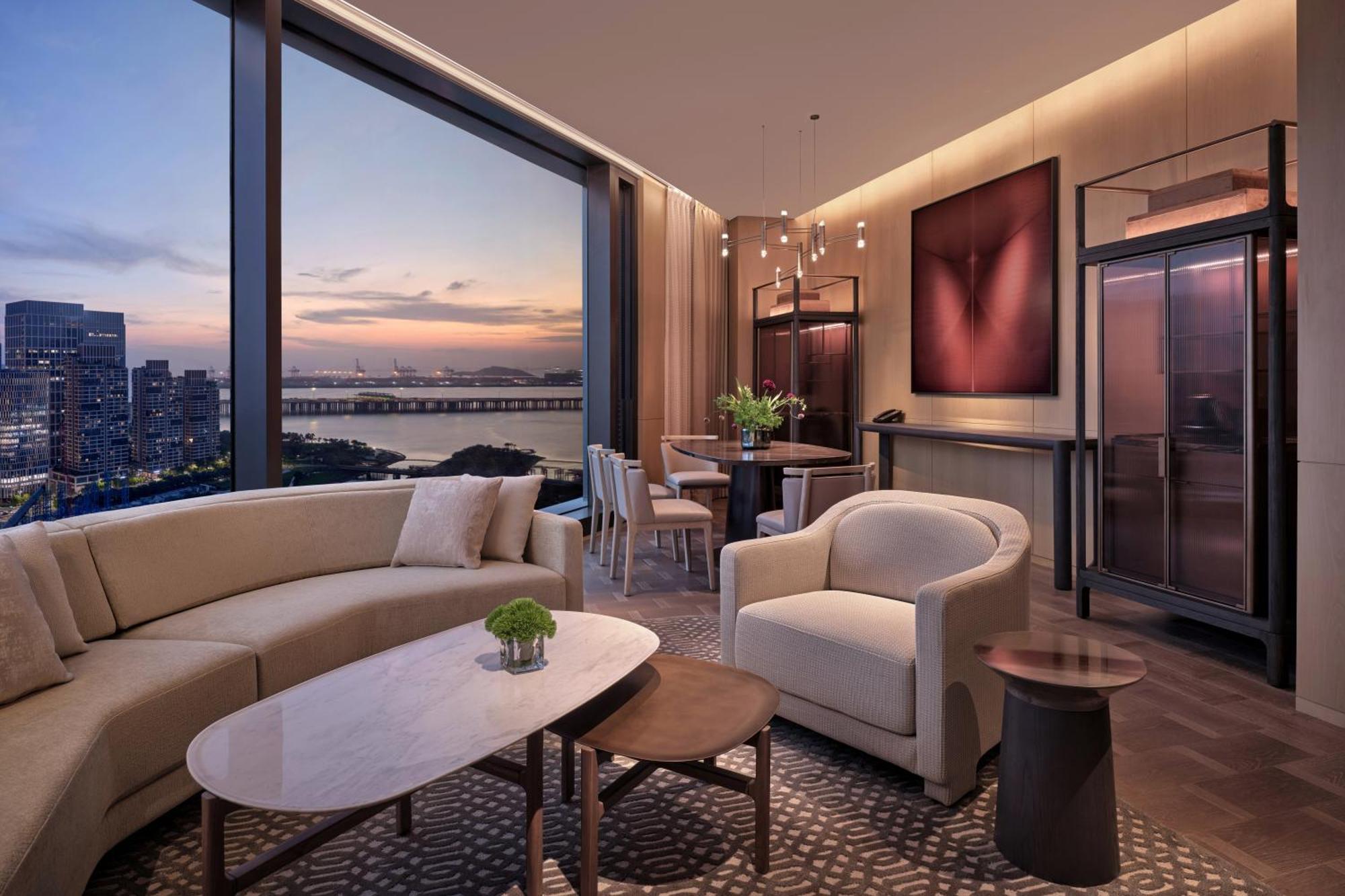 Conrad Shenzhen, The First Art Museum Hotel In Greater Bay Area With The Stunning Bay And Sunset View In The Hotel Terrace Buitenkant foto