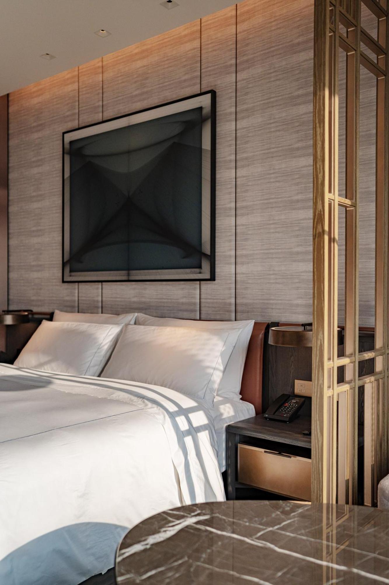 Conrad Shenzhen, The First Art Museum Hotel In Greater Bay Area With The Stunning Bay And Sunset View In The Hotel Terrace Buitenkant foto